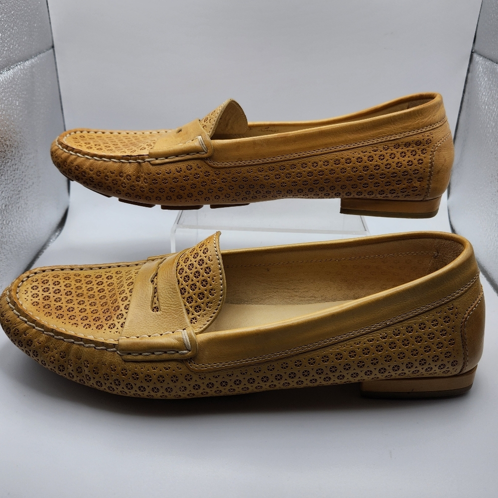 Peruzzi Italian Leather Loafers, Size 41